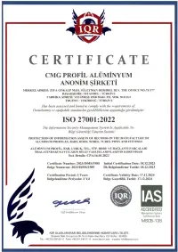 Certificate ISO 27001:2022 th